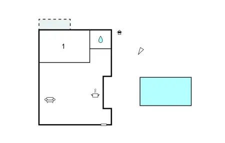 Appartement 3 personnes à Rogoznica - Photo 16