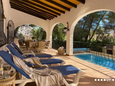 Maison rustique à Moraira avec piscine privée, plage à 700m, grande terrasse et barbecue - Photo 8