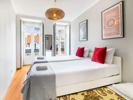Duplex central à Lisbonne, 3 chambres, 12 pers., vue château - Photo 8