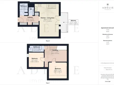 Duplex 6 Pers Sud avec Balcon et Terrasse, Appartement 6 personnes à Montvalezan La Rosière - Photo 14