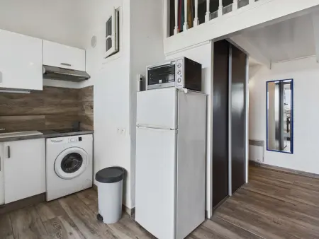 Studio Mezzanine 6 Pers, Animaux, Parking, Vue Mer - Photo 6