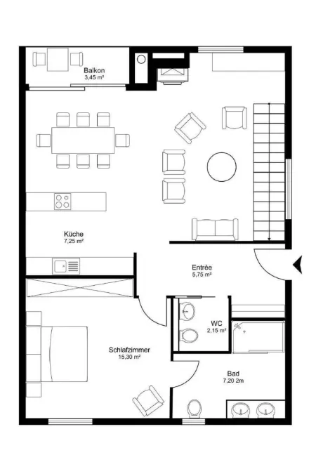 Edelweiss 2.2, Appartement 4 personnes à Sils Maria - Photo 12