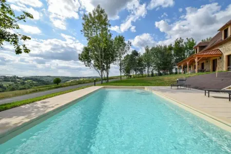 Maison Wallon, Villa pour 10 avec piscine et vue sur le château - Photo 14