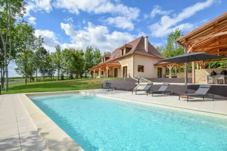 Maison Wallon, Villa pour 10 avec piscine et vue sur le château - Photo 15