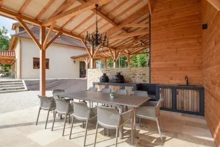 Maison Wallon, Villa pour 10 avec piscine et vue sur le château - Photo 33