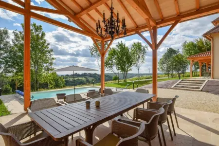 Maison Wallon, Villa pour 10 avec piscine et vue sur le château - Photo 34