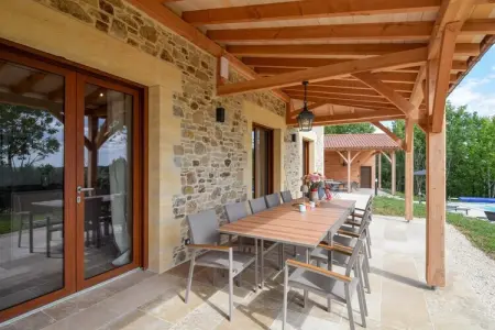 Maison Wallon, Villa pour 10 avec piscine et vue sur le château - Photo 35