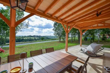 Maison Wallon, Villa pour 10 avec piscine et vue sur le château - Photo 36
