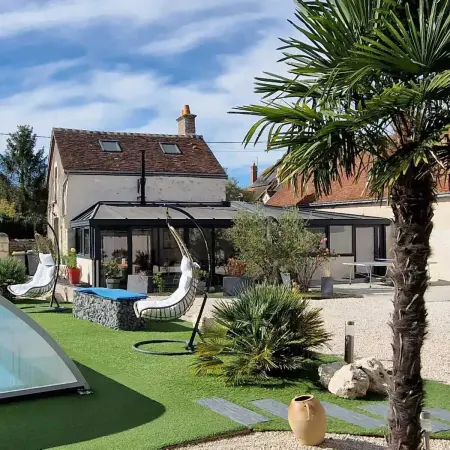 Villa avec piscine privée à Mosnes, 300 m², Villa 15 personnes à Mosnes - Photo 34
