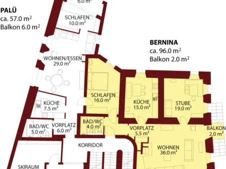 Chesa Michel Bernina, Appartement 4 personnes à Bever - Photo 5
