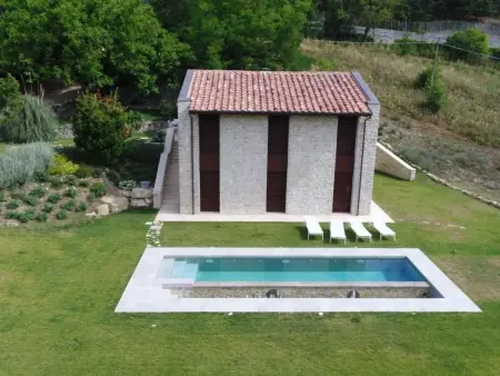 Villa mit privatem Spa und beheiztem Pool, Maison 6 personnes à San Venanzo - Photo 33