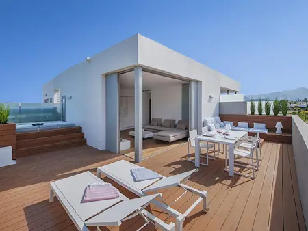 Penthouse moderne avec piscine commune, climatisation, pour 2 personnes - Photo 1