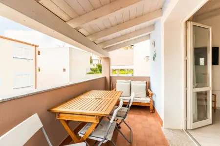 ATTICO BADESI CON PISCINA, Grenier avec terrasse et piscine en copropriété - Photo 21