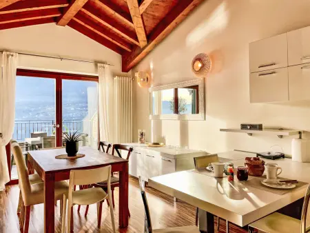 Lake View Penthouse, Appartement 6 personnes à Dervio - Photo 14