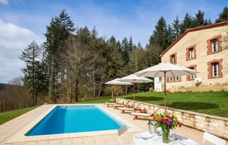 Authentique maison piscine, Maison 10 personnes à Saint Amans Valtoret - Photo 9