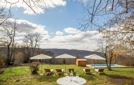 Authentique maison piscine, Maison 10 personnes à Saint Amans Valtoret - Photo 11