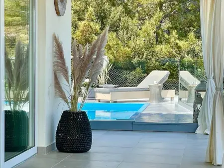 Olivengrüne Villa mit privatem beheiztem Pool, Maison 8 personnes à Agios Nikolaos (Crete) - Photo 12