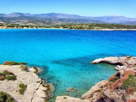 Olivengrüne Villa mit privatem beheiztem Pool, Maison 8 personnes à Agios Nikolaos (Crete) - Photo 14