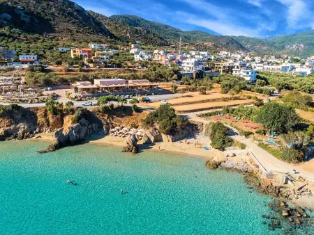 Olivengrüne Villa mit privatem beheiztem Pool, Maison 8 personnes à Agios Nikolaos (Crete) - Photo 21