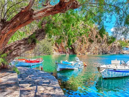 Olivengrüne Villa mit privatem beheiztem Pool, Maison 8 personnes à Agios Nikolaos (Crete) - Photo 22