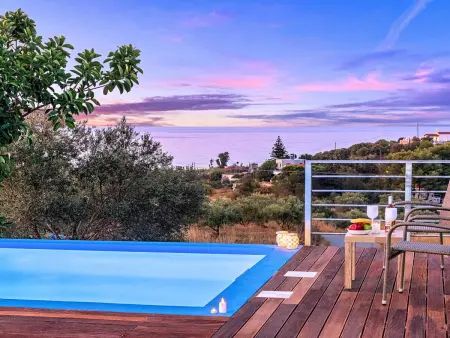 Georgioupolis Blaue Villa Privater Pool, Maison 8 personnes à Georgioupoli - Photo 3
