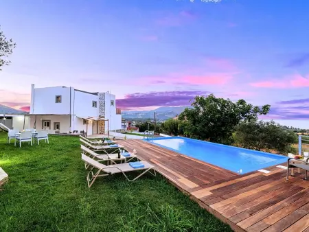 Georgioupolis Blaue Villa Privater Pool, Maison 8 personnes à Georgioupoli - Photo 4