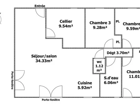Maison avec jardin privatif clos - 6 pers., Gite 6 personnes à Bretignolles sur Mer - Photo 28