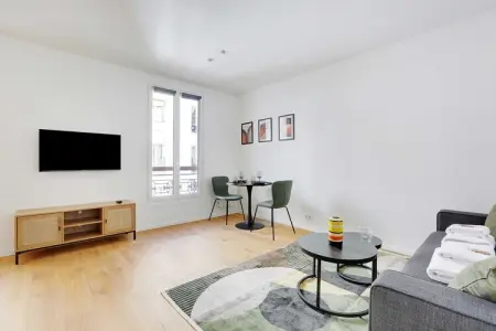 PB-38-RENNEQUIN-M, Charmant studio pour 2 personnes - près du parc Monceau - Photo 1