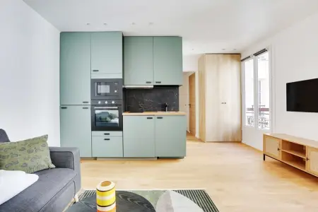 PB-38-RENNEQUIN-M, Charmant studio pour 2 personnes - près du parc Monceau - Photo 4