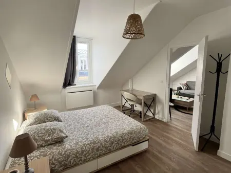 Charme Central : Grand Appart à Reims, Appartement 4 personnes à Reims - Photo 13