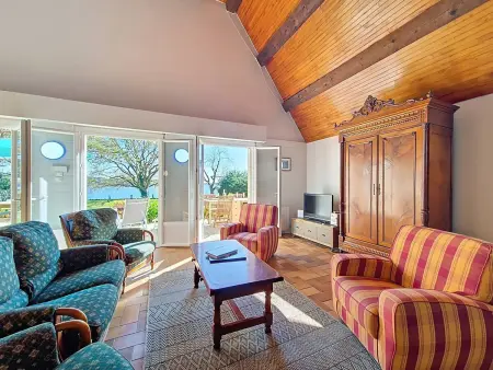 Maison familiale, animaux OK, vue mer - 6 pers., Villa 6 personnes à Sainte Hélène (Morbihan) - Photo 6