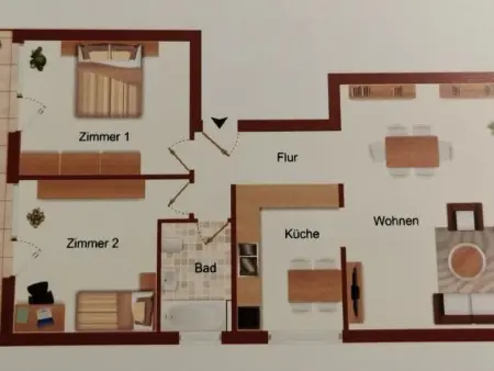 Traumblick Krattigen, Appartement 4 personnes à Krattigen - Photo 14