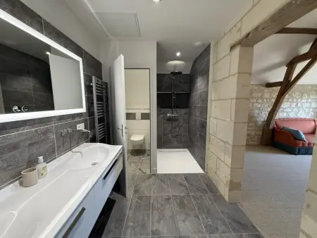 Maison avec piscine privée - 8 pers., Gite 9 personnes à La Chapelle sur Loire - Photo 17
