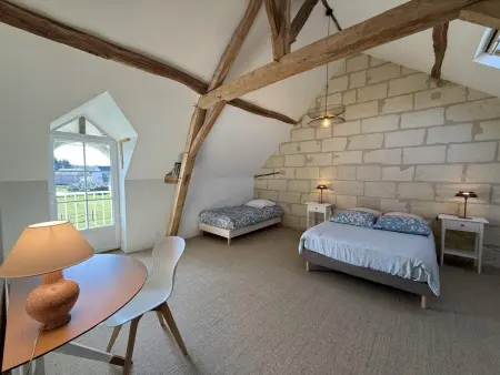 Maison avec piscine privée - 8 pers., Gite 9 personnes à La Chapelle sur Loire - Photo 19