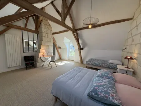 Maison avec piscine privée - 8 pers., Gite 9 personnes à La Chapelle sur Loire - Photo 21