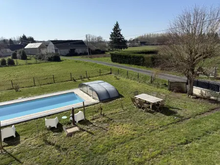 Maison avec piscine privée - 8 pers., Gite 9 personnes à La Chapelle sur Loire - Photo 22