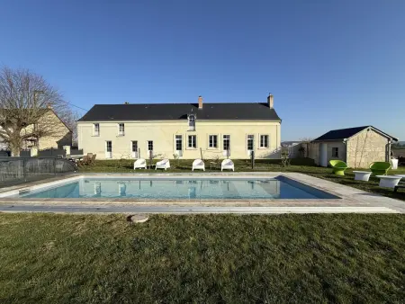 Maison avec piscine privée - 8 pers., Gite 9 personnes à La Chapelle sur Loire - Photo 35