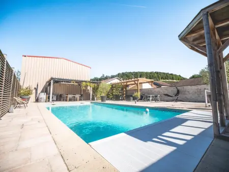 Maison avec piscine, animaux admis - 12 pers., Gite 12 personnes à Couvignon - Photo 5