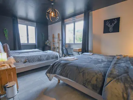 Maison avec piscine, animaux admis - 12 pers., Gite 12 personnes à Couvignon - Photo 17