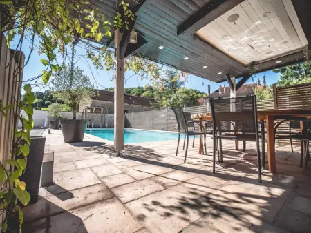Maison avec piscine, animaux admis - 12 pers., Gite 12 personnes à Couvignon - Photo 22