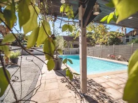 Maison avec piscine, animaux admis - 12 pers., Gite 12 personnes à Couvignon - Photo 23