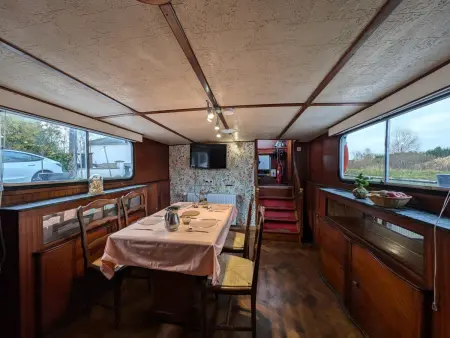 Péniche avec terrasse sur l'eau - 4 pers., Gite 4 personnes à Thourotte - Photo 12