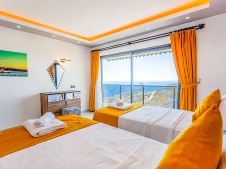 Villa Bajon mit Infinitypool und Meerblick, Maison 4 personnes à Kalkan - Photo 19