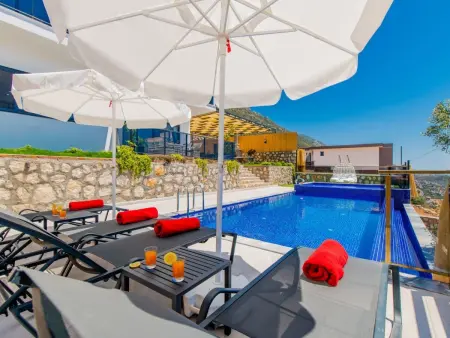 Villa Bajon mit Infinitypool und Meerblick, Maison 4 personnes à Kalkan - Photo 49