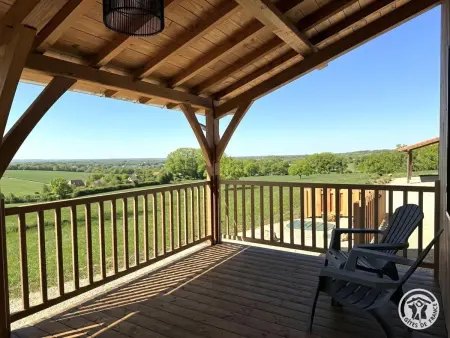 Maison moderne avec vue panoramique - 6 pers., Gite 6 personnes à Preyssac d'Excideuil - Photo 15