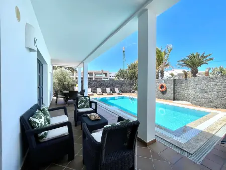 Villa avec piscine privée - 6 pers., Villa 6 personnes à Playa Blanca - Photo 1