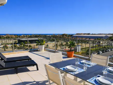 Penthouse vue panoramique et sur mer - 4 pers., Appartement 4 personnes à Oliva - Photo 3