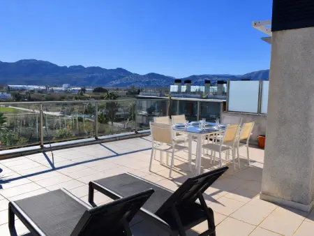 Penthouse vue panoramique et sur mer - 4 pers., Appartement 4 personnes à Oliva - Photo 16