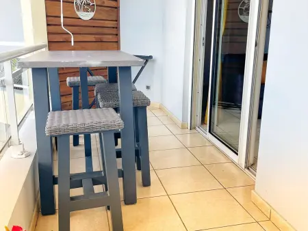 Logement avec piscine, vue mer - 4 pers., Appartement 2 personnes à Le Tampon - Photo 8