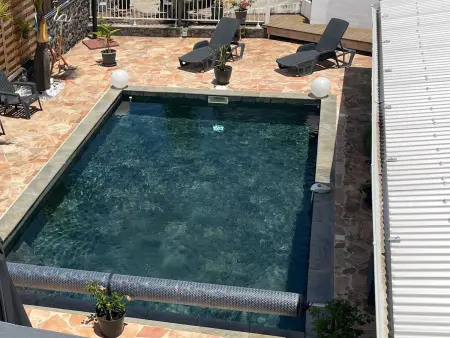 Logement avec piscine, vue mer - 4 pers., Appartement 2 personnes à Le Tampon - Photo 12
